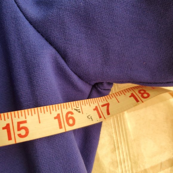 𝅺Ashely Stewart size 10/12 royal blue knit sheath dress - Picture 8 of 8